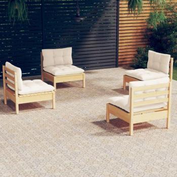 Mueble TV Maison Exclusive 3 piezas en madera contrachapada artesanal