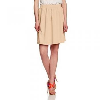 ICHI JINO SK - Falda para mujer, color beige, talla 38