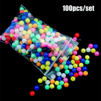 100 Pcs Mixed Color PE Plastic Cross Stopper Beads