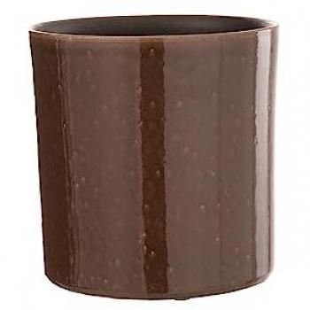 Tuyau de pot en céramique « Flek », 20 cm, couleur brun clair