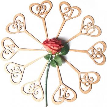 Números de mesa de boda