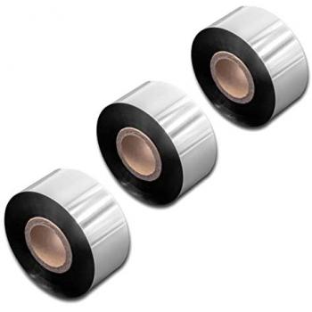 Pica II Series Label Printer Ribbon – 30mm × 300m, 3 Pack, Wax Resin Black (VHBW)
