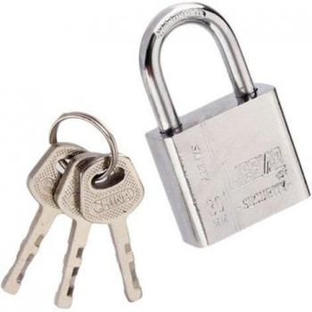 Heavy Duty 30mm Stainless Steel Padlock with 3 Keys