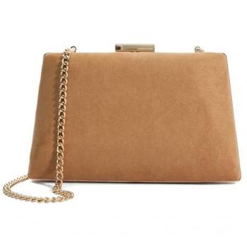 Dune London 'Bellaria' Clutch - Camel