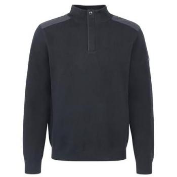 Bugatti Strickpullover mit Label-Detail, Größe XXL - men - Marine - XXL