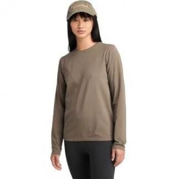 T-shirt Timberland a maniche lunghe noci e cacao