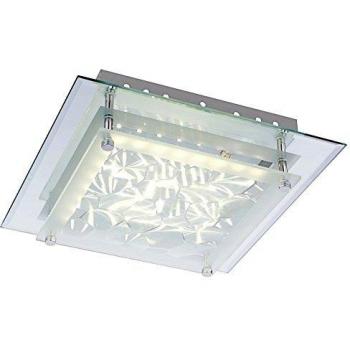 Lampada da soffitto in vetro cristallo satinato