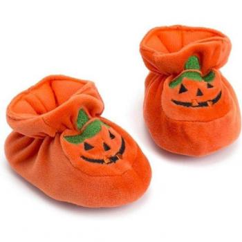 Toddler Halloween Pumpkin Casual Shoes for Baby Girls 0-18 Months