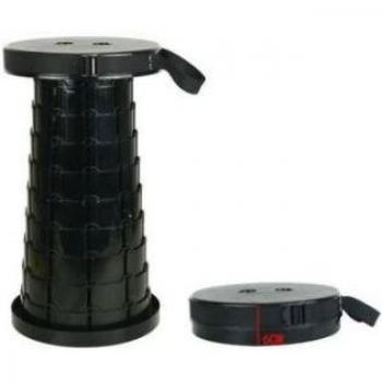 Faltbarer Teleskop-Hocker aus Kunststoff für Reisen und Outdoor-Aktivitäten