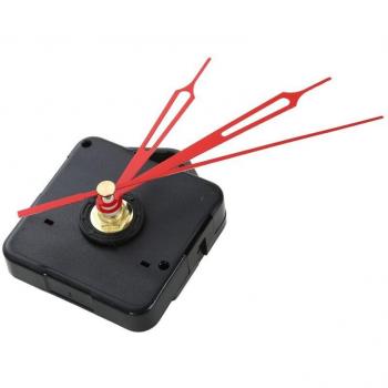 Retro DIY Wall Clock with Metal Texture Black and Red