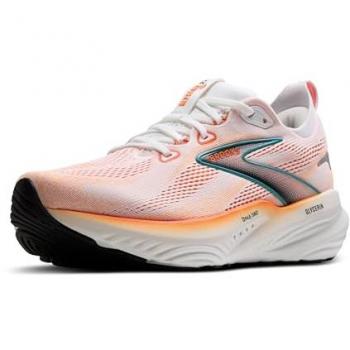 Brooks Glycerin 22 talla 42, colores blanco y naranja, zapatillas de running
