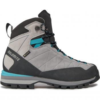 Dolomite Femenino Crodarossa Negra con Detalle Gris Metal