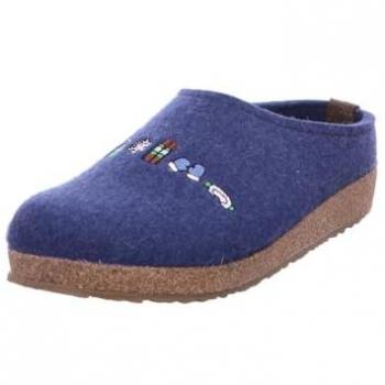 Scarpette Grizzly Tappeto Ski Unisex Haflinger Blu 42