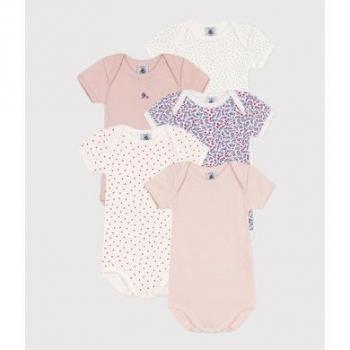Body a maniche corte Petit Bateau, 5 pz, a fiori