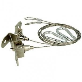 Kit Staffa Di Fissaggio A Sospensione Per Proiettore Led Lineare FE1150N Con Fischer Vite Moschettoni
