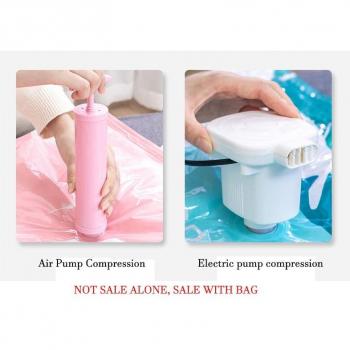3 PCS Vacuum Bags with Sealing Clip for Clothes and Quilt Storage
