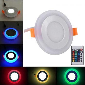 1pcs LED Round Downlight 6W - 24W RGB & White Ceiling Light
