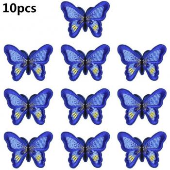 Aplícalo y Vuela: Parches Bordados Mariposa