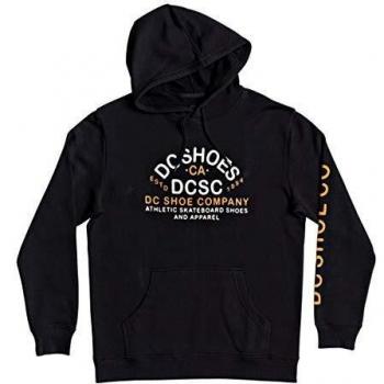 DC Shoes Built Not Bought ADYFT03274 - Felpa con cappuccio da uomo Nero L