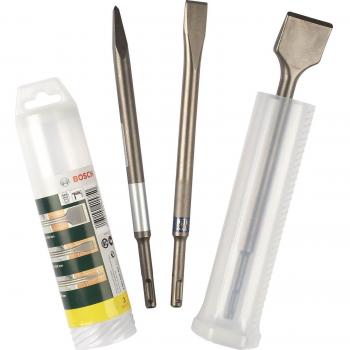 Bosch SDS Plus Chisel Set 250mm Carbide Tipped 3 Piece
