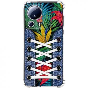 Tumundosmartphone Funda Silicona Antigolpes Xiaomi 13 Lite 5G Diseño Zapatillas 12 Dibujos Personalizada