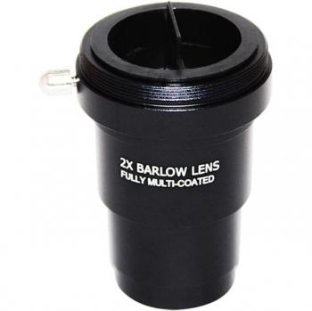 1.25 Inch 2X Barlow Lens and T-Mount Adapter for Telescopes