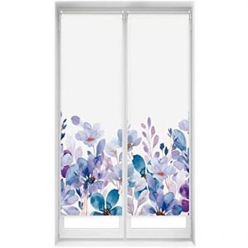 Ensemble de 2 Stores Opaques EasyFix - Montage Facile 40x150 Violet