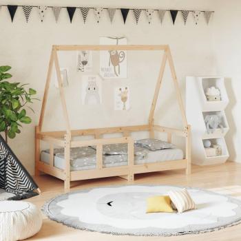 Kid's Bed Frame 70x140 cm Solid Wood Pine (vidaXL)
