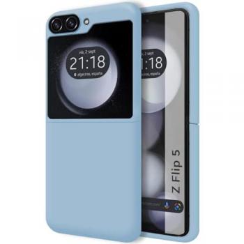 Funda de Silicona Líquida Ultra Suave compatible con Samsung Galaxy Z Flip 5 5G color Azul