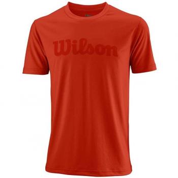 Wilson m uwii Script Tech Tee – T-Shirt, Homme, Rouge