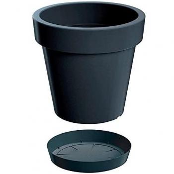 Vaso Lofly in plastica grigio antracite 29,3 x 29,3 x 27,1 cm