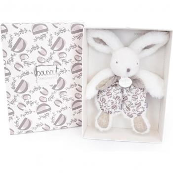 Doudou et Compagnie Peluche Lapin Doudou Pantin blanc