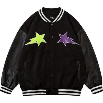 Letter Embroidery Baseball Jacket