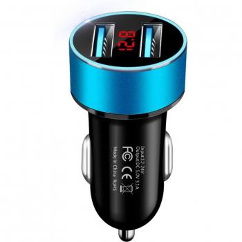 Adaptateur Chargeur Rapide 3.1 USB, Double Port, Affichage LCD Quick (Voiture/Portable)