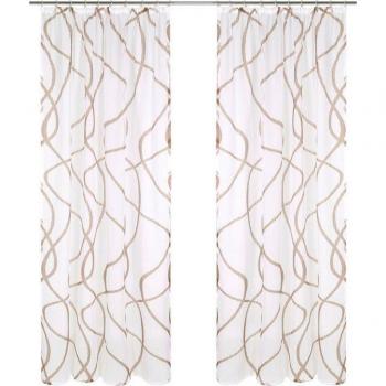 Gardine Bene von my home, Kräuselband, 140cm, taupe