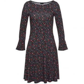 Laura Scott Damenkleid, festlich, geblümt, Viskosemischung
