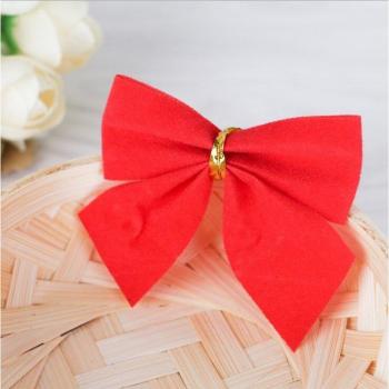 12pcs Christmas Tree Bow Ornaments - Red, Gold, Silver