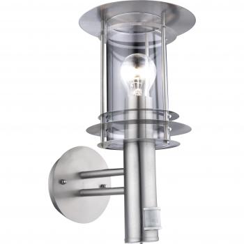 Lampada da Esterno con Sensore di Movimento in Acciaio
