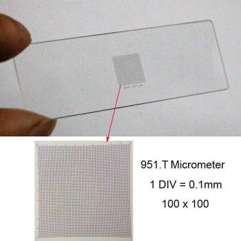 Micrómetro óptico deslizante para microscopio