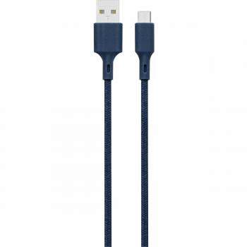 Câble USB A/micro USB Recyclable 2m Just Green Bleu