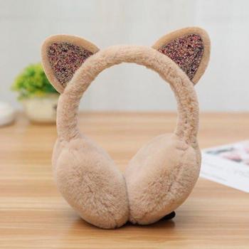 Bandeau en peluche oreilles de chat pour femmes et filles