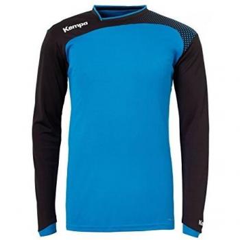 Camiseta de manga larga Kempa Emotion, Hombre, Multicolor (Azul/Negro), XS
