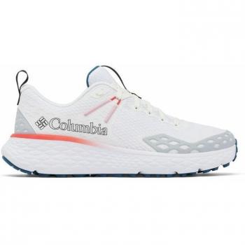 Columbia Sneakers Homme Plat Bleu Lacets Textile 100% Blanc