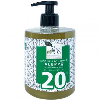Alus Aleppo Sapone Liquido 20% Di Olio Di Alloro 500ml Alcea Alcea