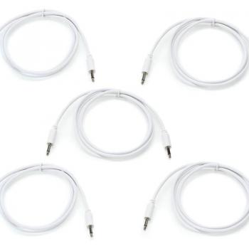 Black Market 1m Patch Cable Set - 5 Cables - White
