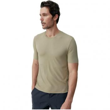Tee Born Living Yoga Manica Corta Marrone M