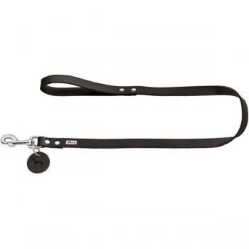 Hunter Guinzaglio per Cani in Pelle Bovina 20/100 Nero