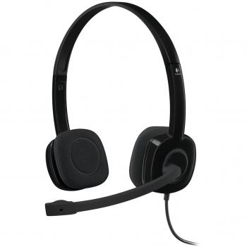 Logitech H151- Headset - on Ear - Wired Black