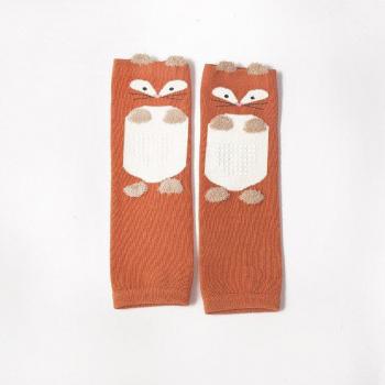 Infant Cartoon Fox Knee Pads - Non-Slip Crawling Leg Warmers for Babies (0-3 Years)