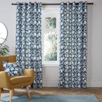 Luna 100% Cotton Eyelet Curtains